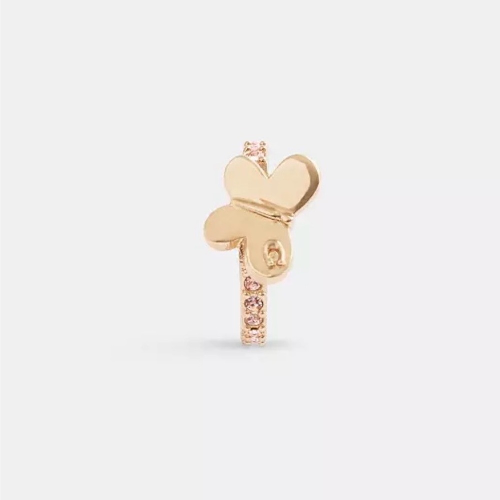 NWT Coach Pave Butterfly Ear Cuff